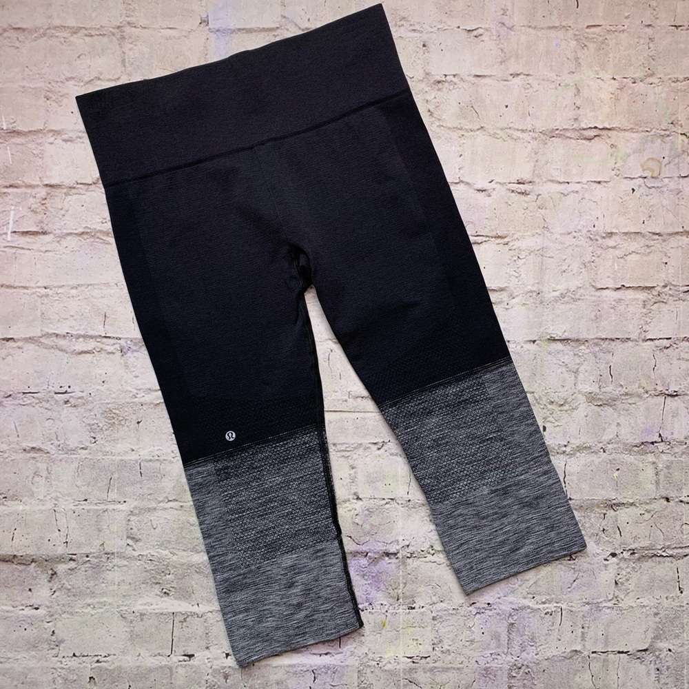 Lululemon Black Compression Crops - image 3